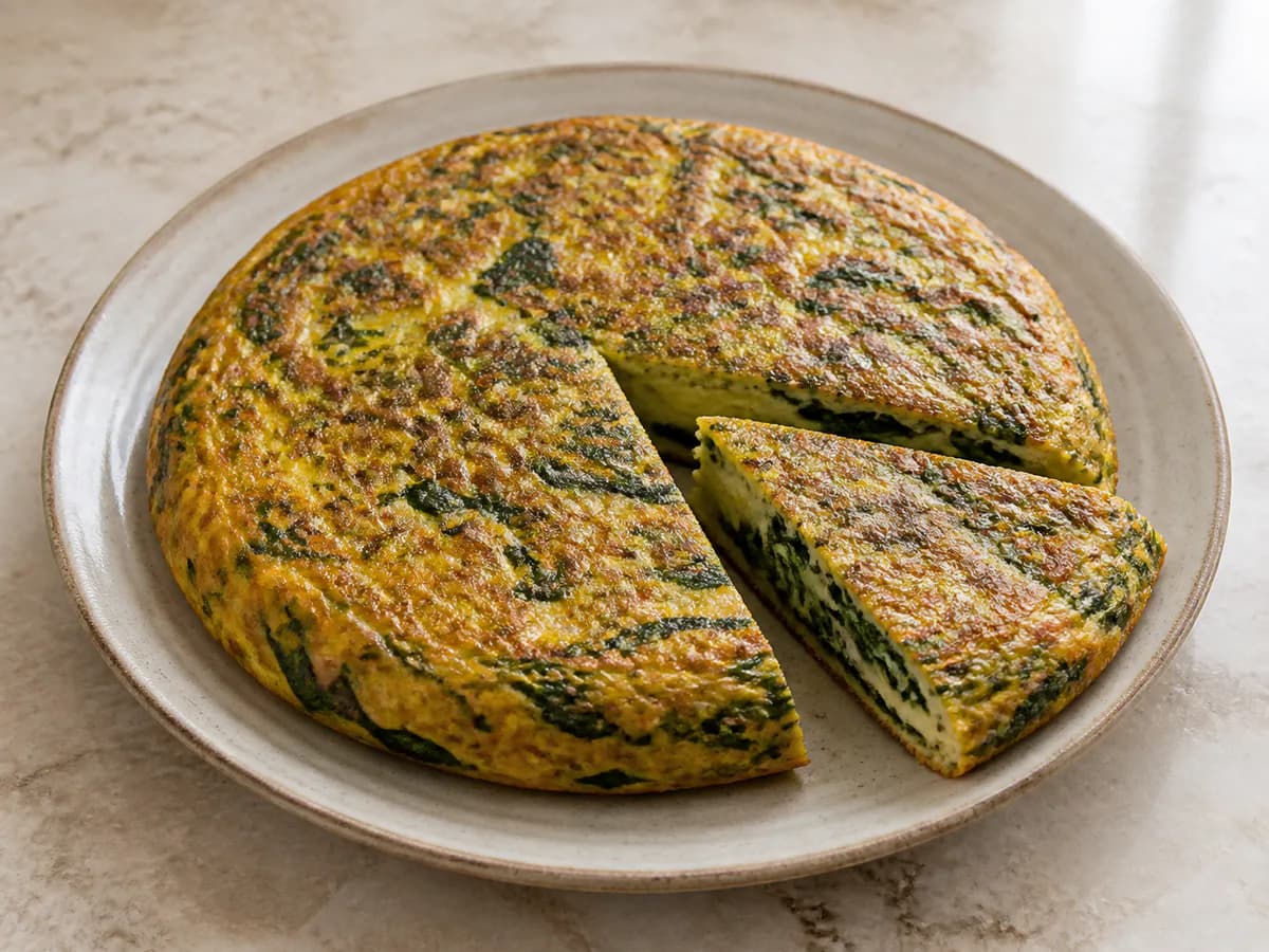 Tortilha de Espinafres à Portuguesa