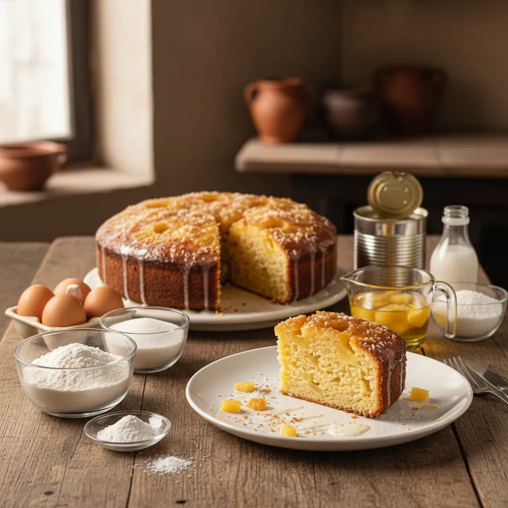 O Segredo do Bolo Húmido de Ananás e Coco da Minha Avó