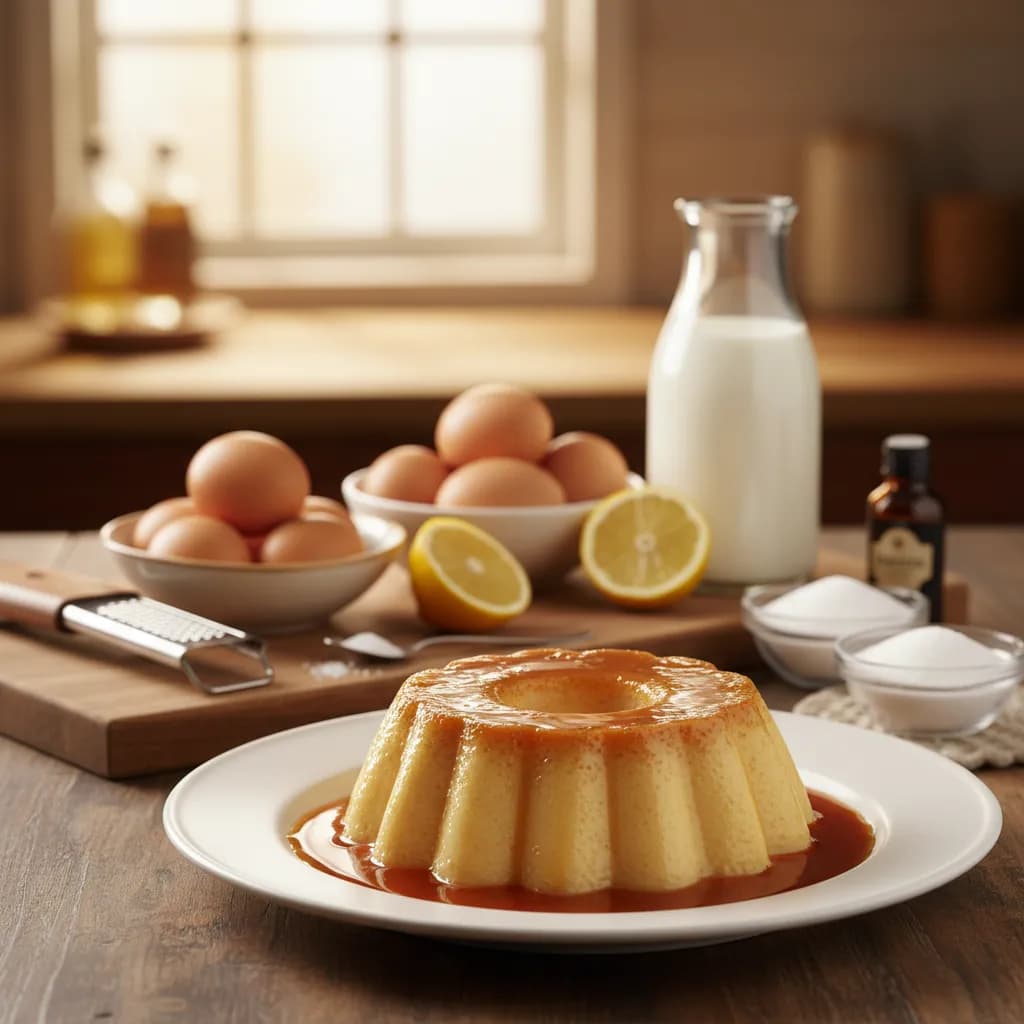 Pudim de Ovos à Portuguesa no Microondas