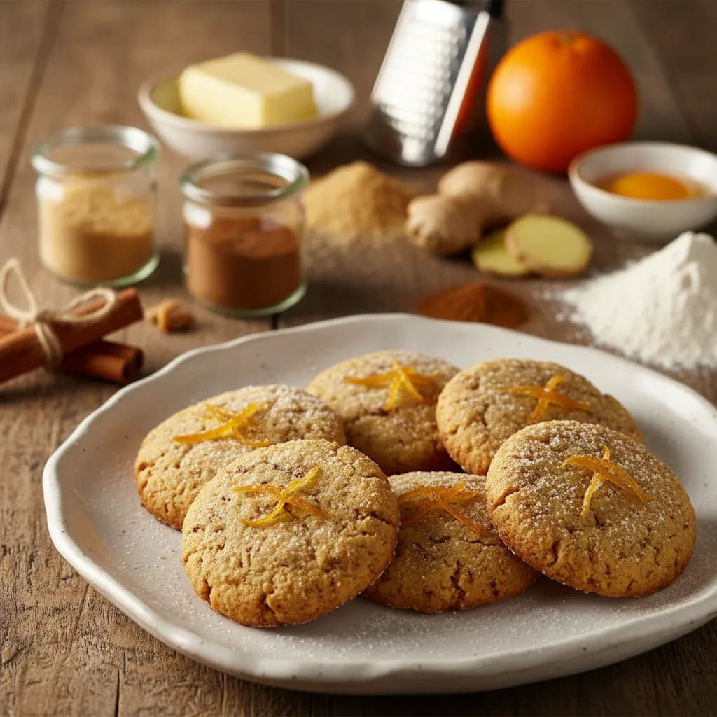 Bolachinhas de Gengibre, Canela e Tangerina (Bimby)