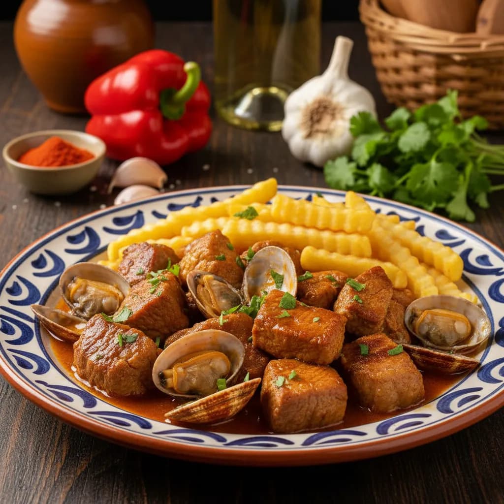 Carne de Porco à Alentejana Tradicional