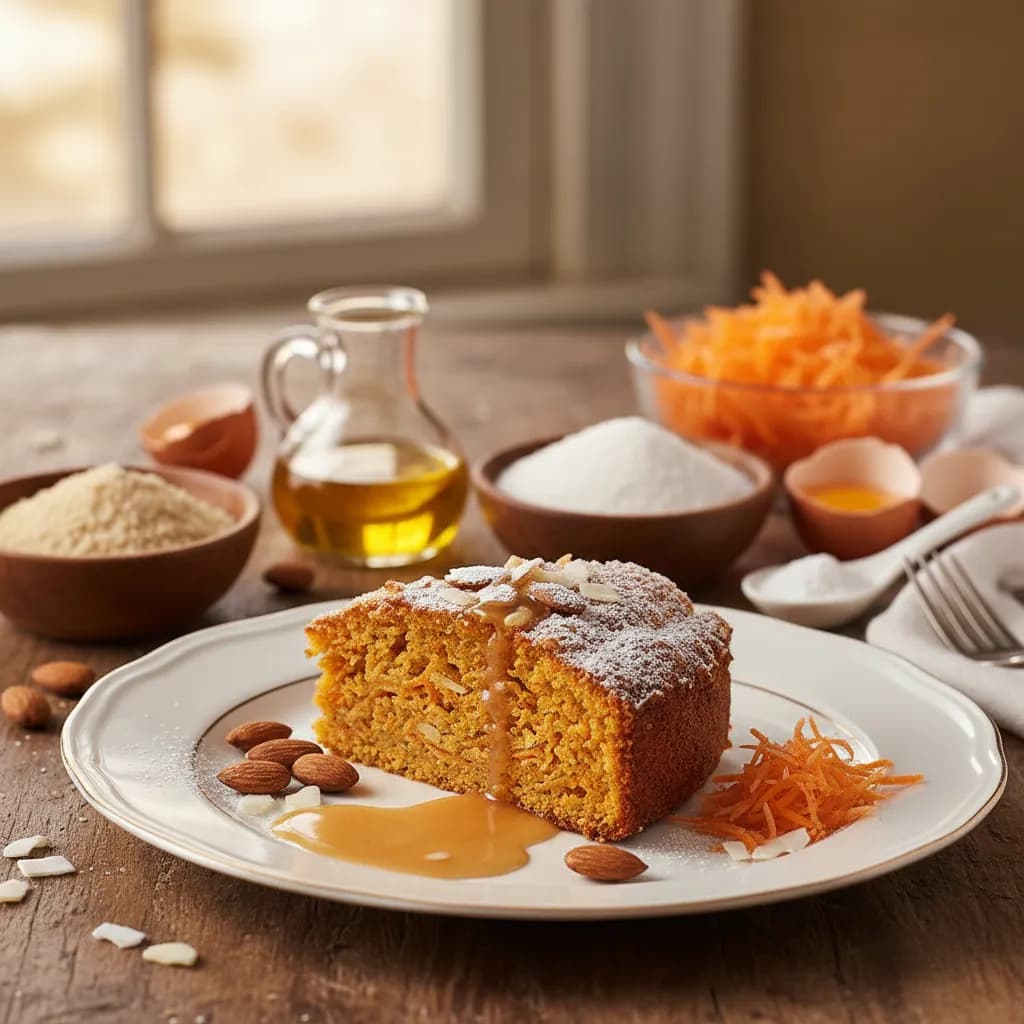 Torta de Cenoura com Amêndoa e Coco Muito Boa