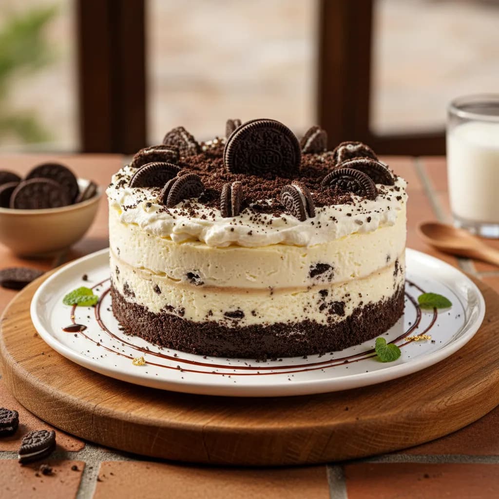 Cheesecake de Oreo Sem Forno: Uma Delícia Irresistível