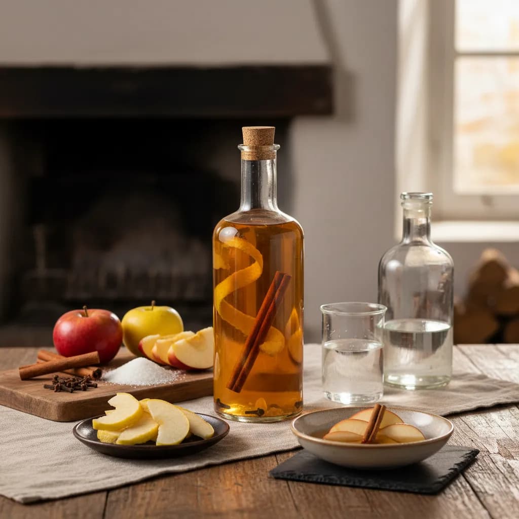 Licor de Maçã e Canela