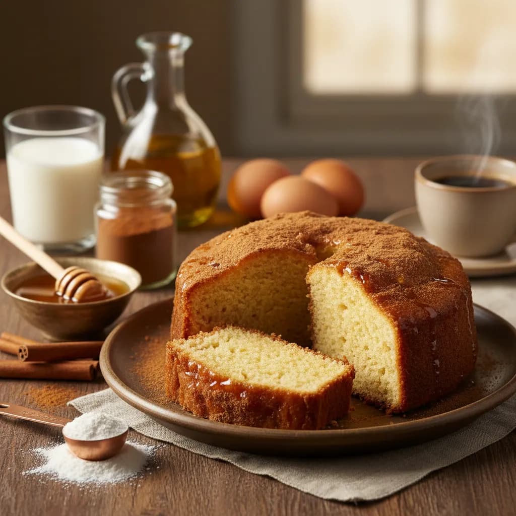 Bolo Fofinho de Mel e Canela - Receita do Alentejo