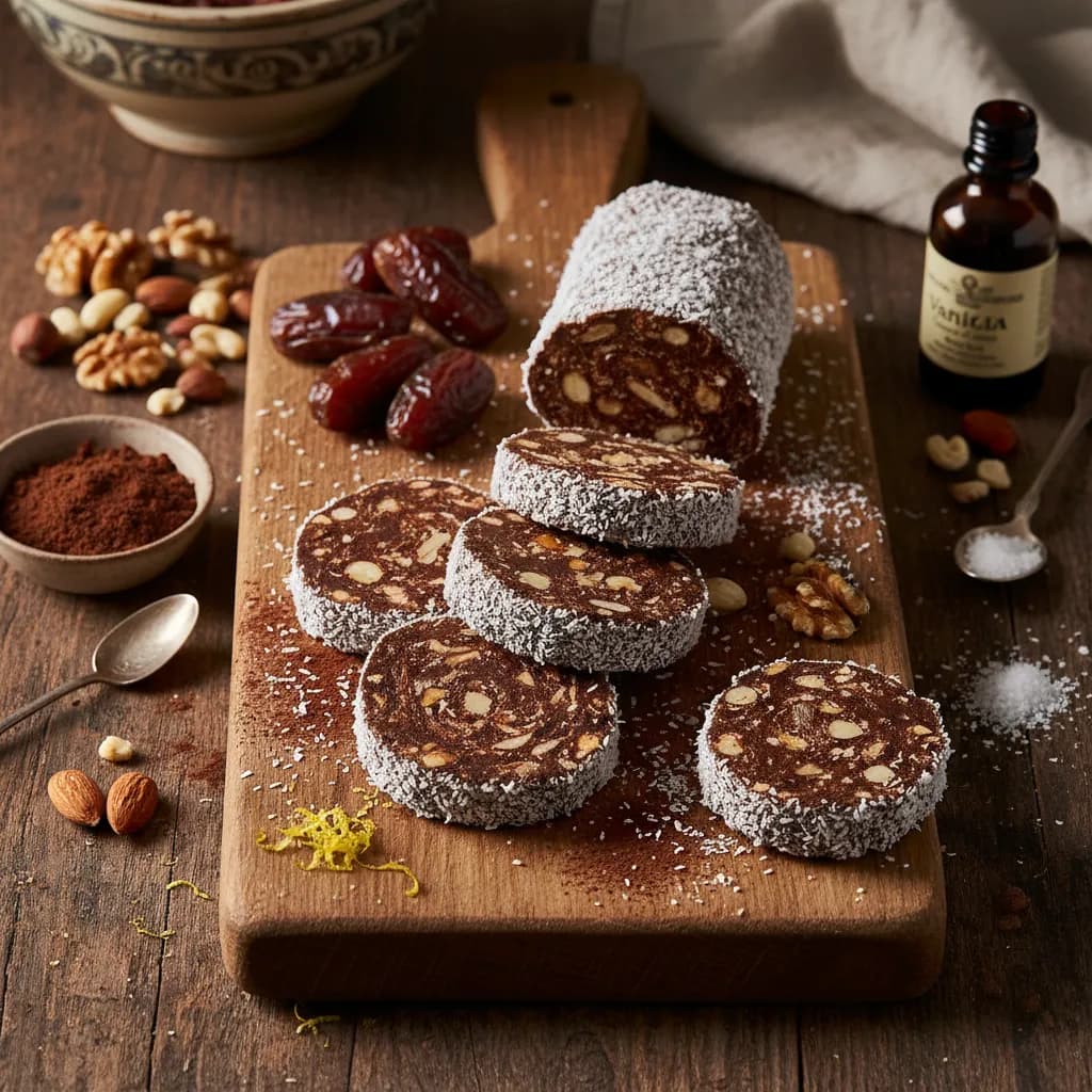 Salame de Chocolate Saudável de Preparação Rápida