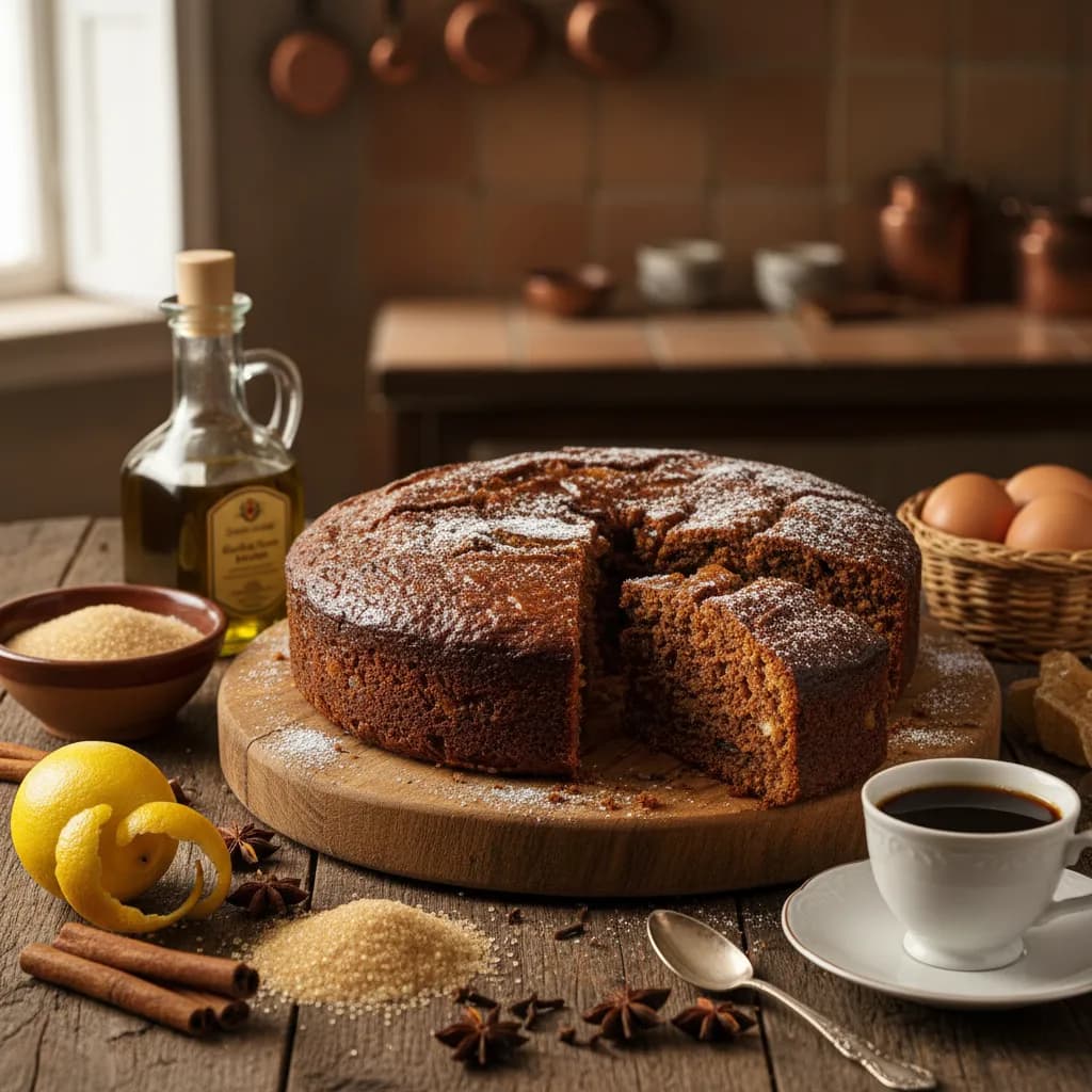 Bolo de Mel, Canela e Vinho do Porto (Sem Balança)