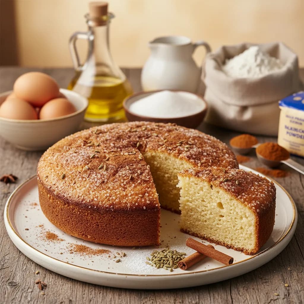 Bolo de Canela e Erva-doce Rapidíssimo