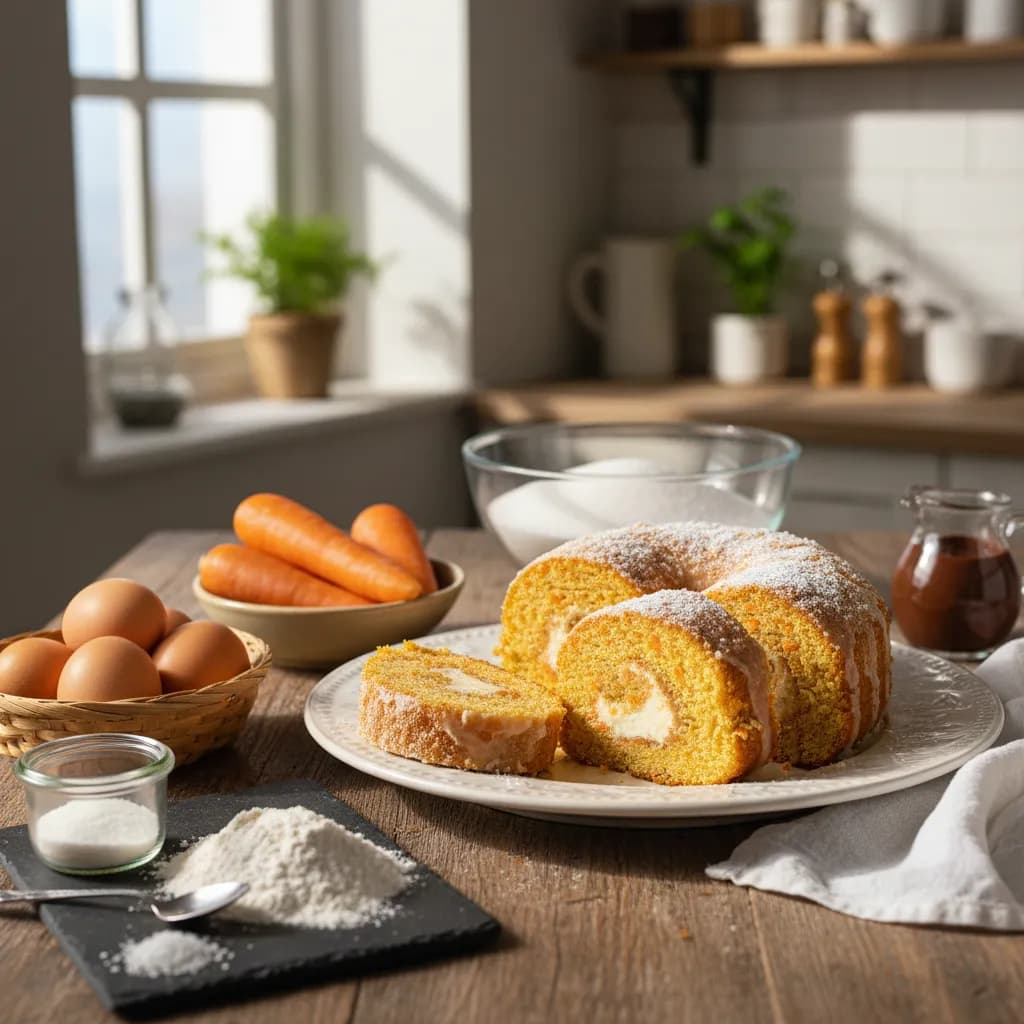 Torta de Cenoura Tradicional Portuguesa