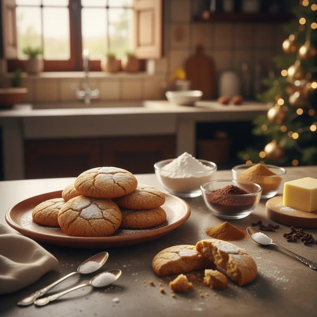 Bolachas de Canela e Gengibre para o Pai Natal