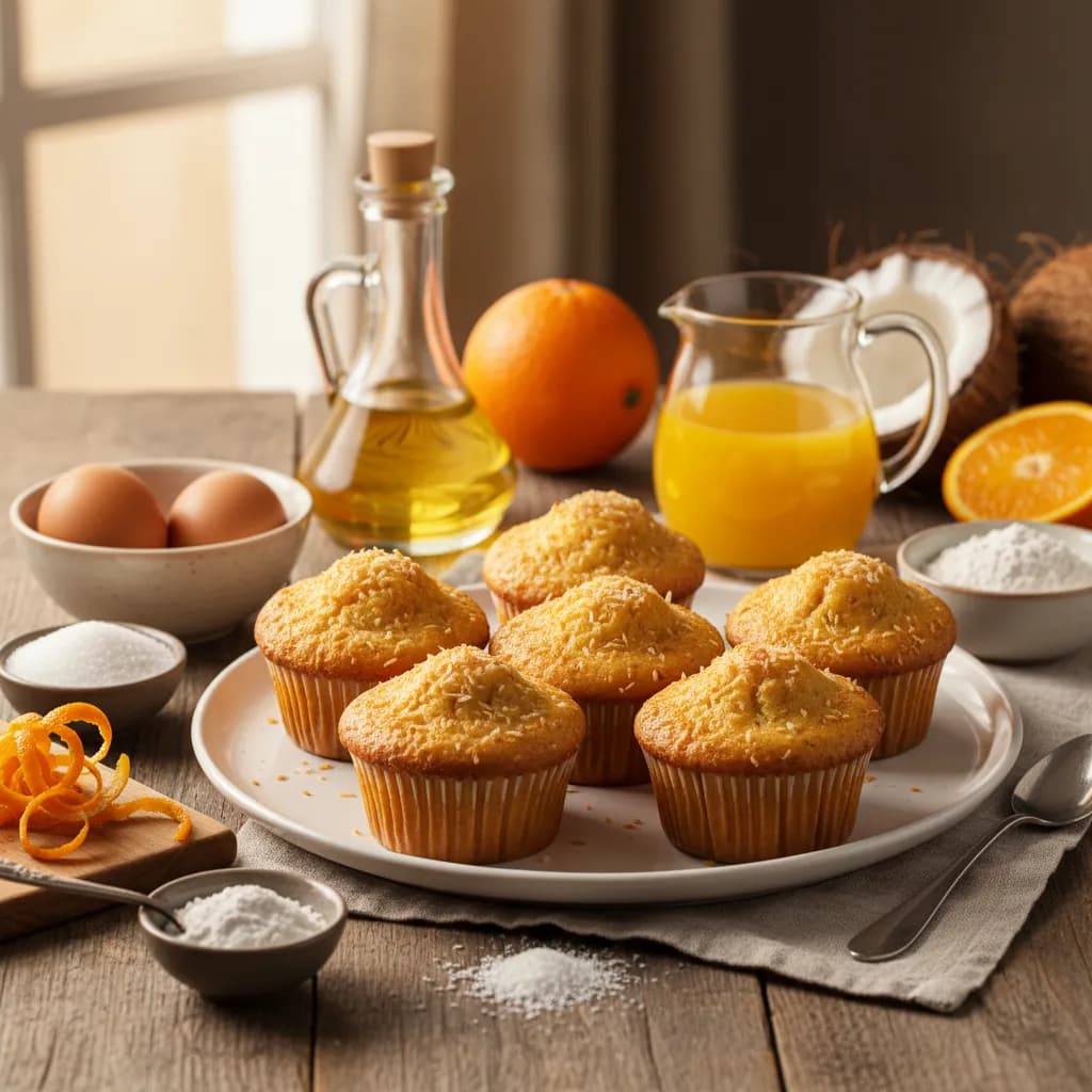 Queques de Laranja e Coco do Marco Costa