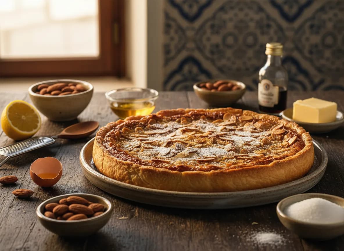 Tarte de Amêndoa Muito Rápida de Fazer