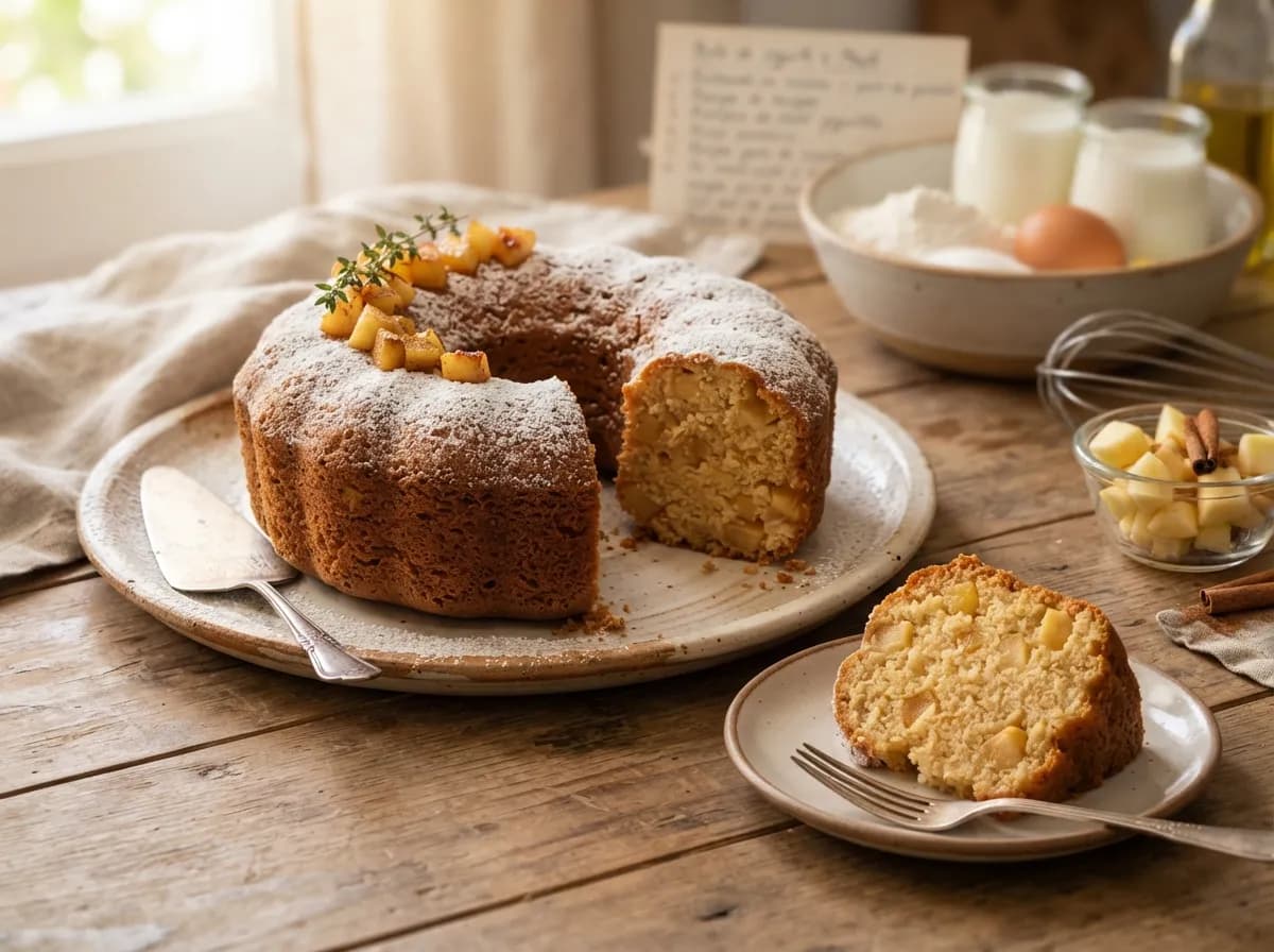 Bolo de Iogurte e Maçã