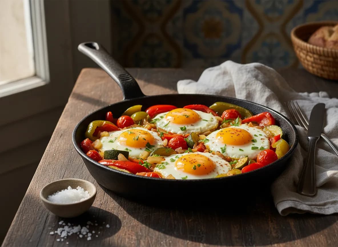 Ovos No Tacho Com Legumes