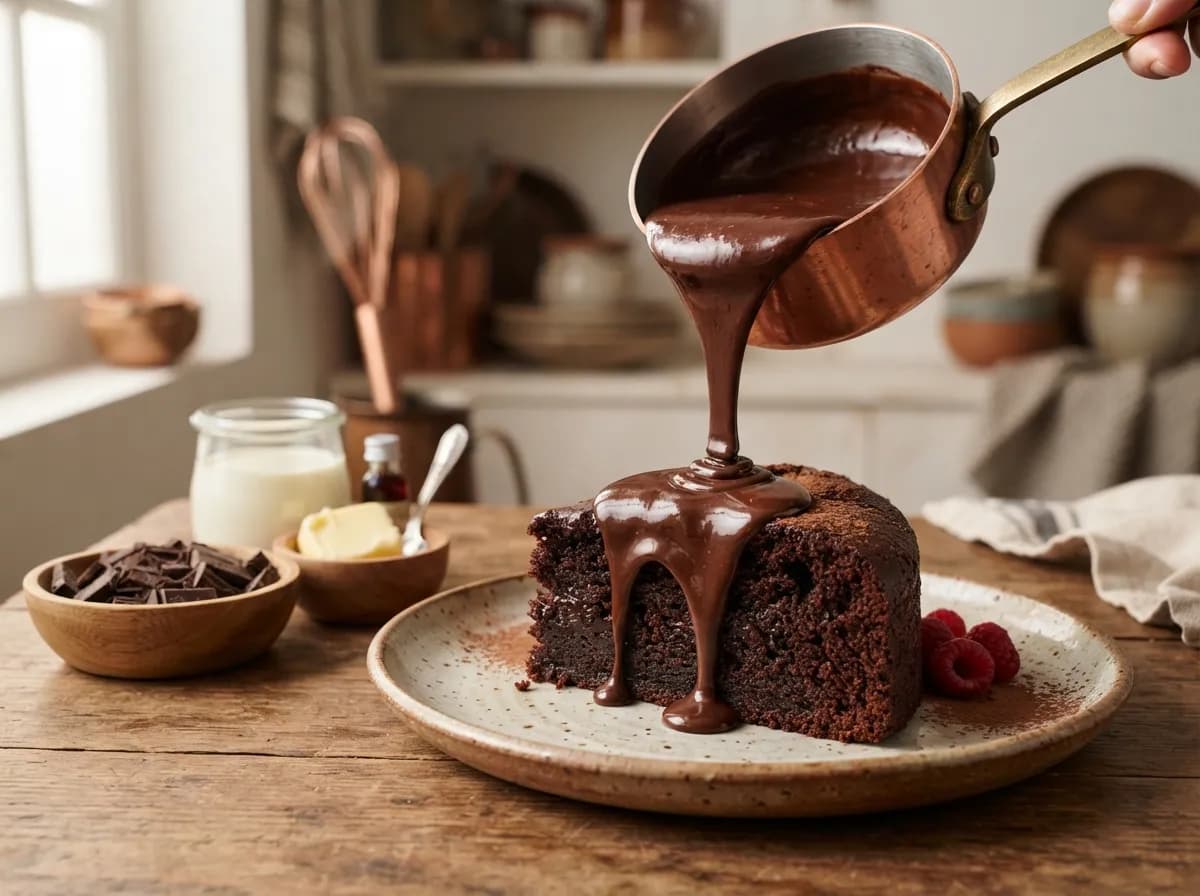 Calda de Chocolate Perfeita para Bolos