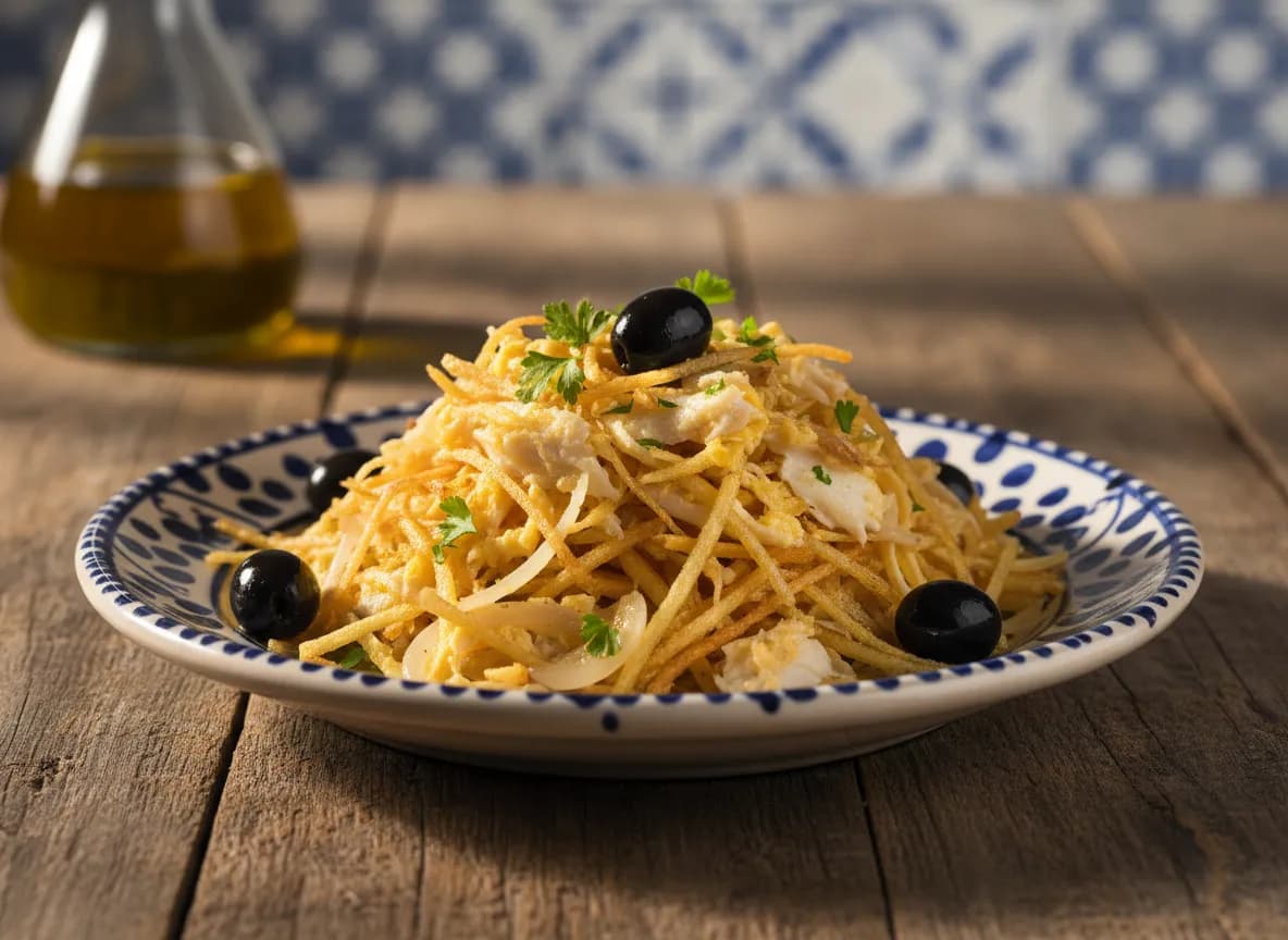 Bacalhau à Brás com Seis Ovos