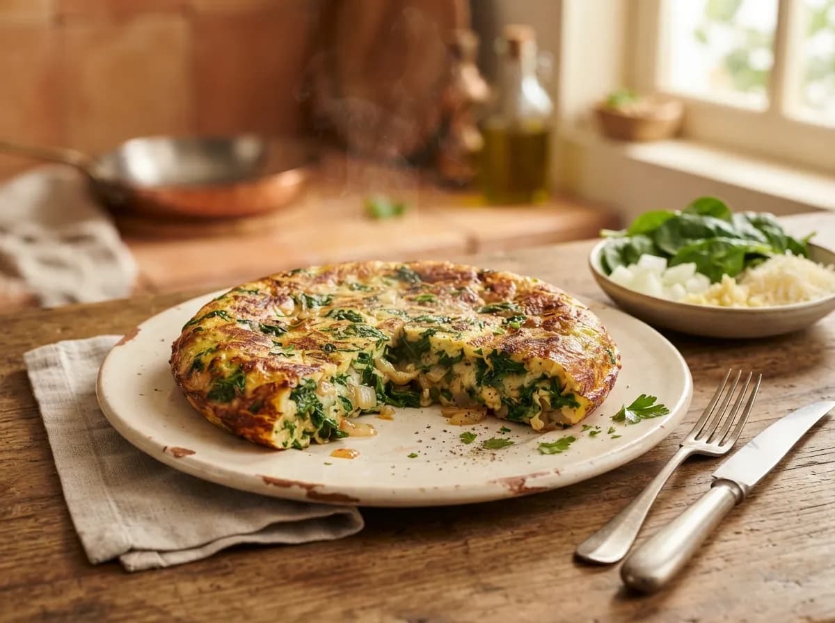 Tortilha de Espinafres à Portuguesa
