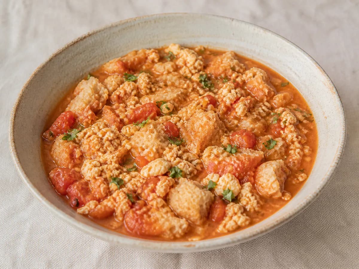 Açorda de Tomate e Ovas com Bimby