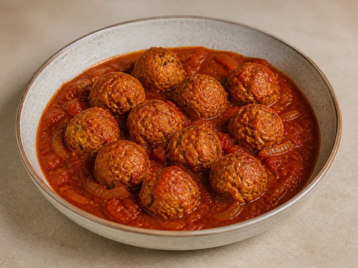 Almôndegas de Legumes com Molho de Tomate Caseiro