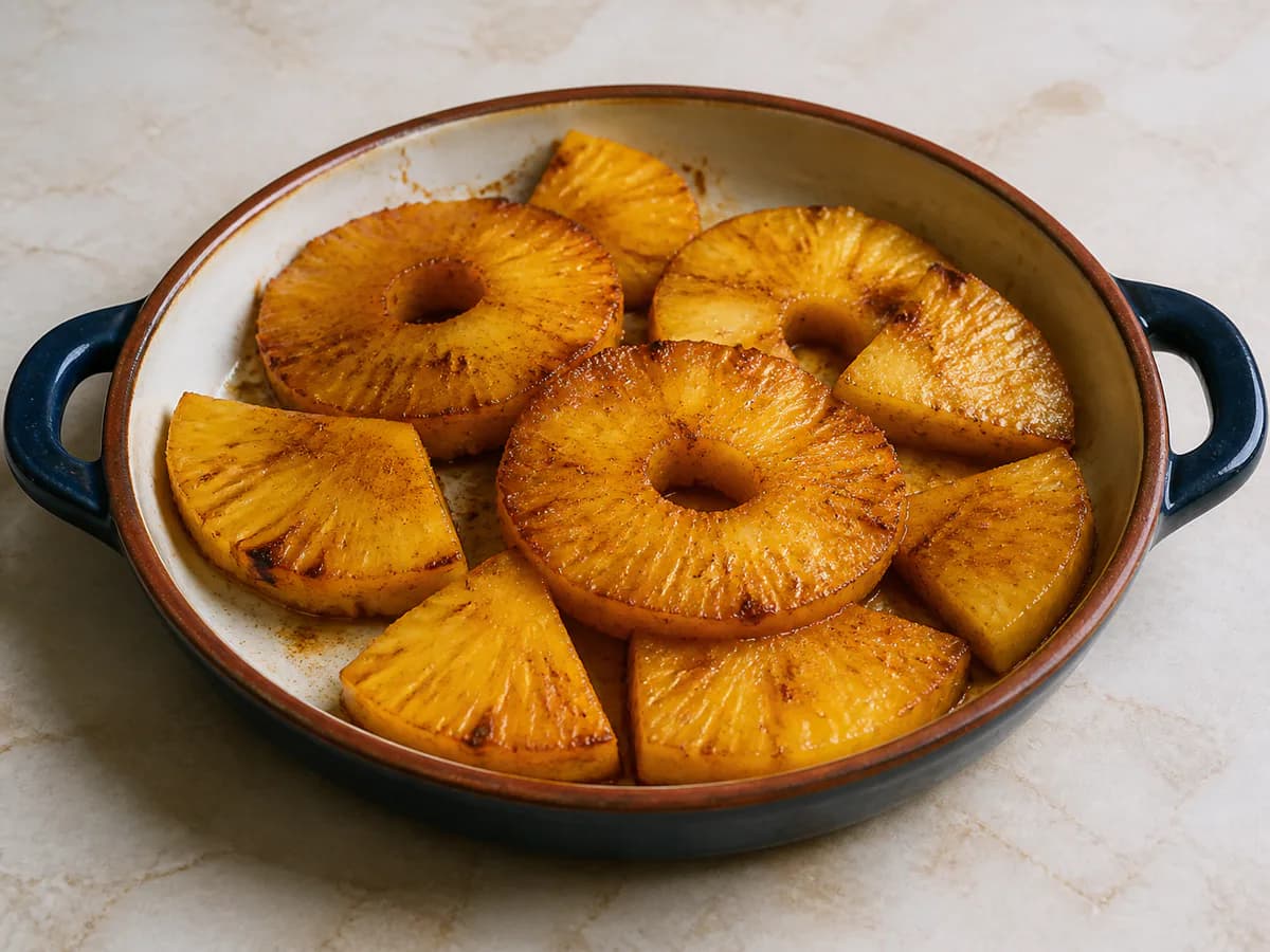 Ananás Assado no Forno com Especiarias e Mel