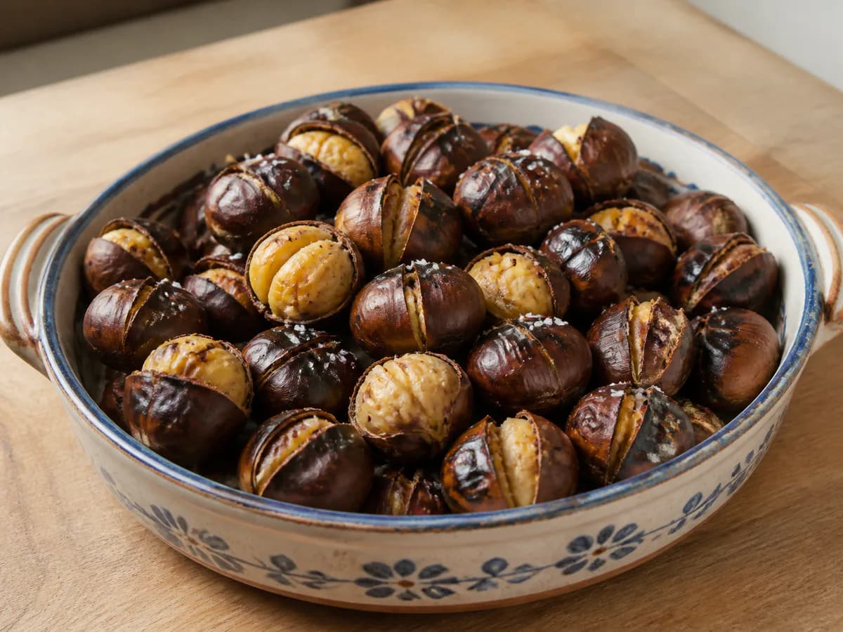 Castanhas Assadas no Forno na Perfeição
