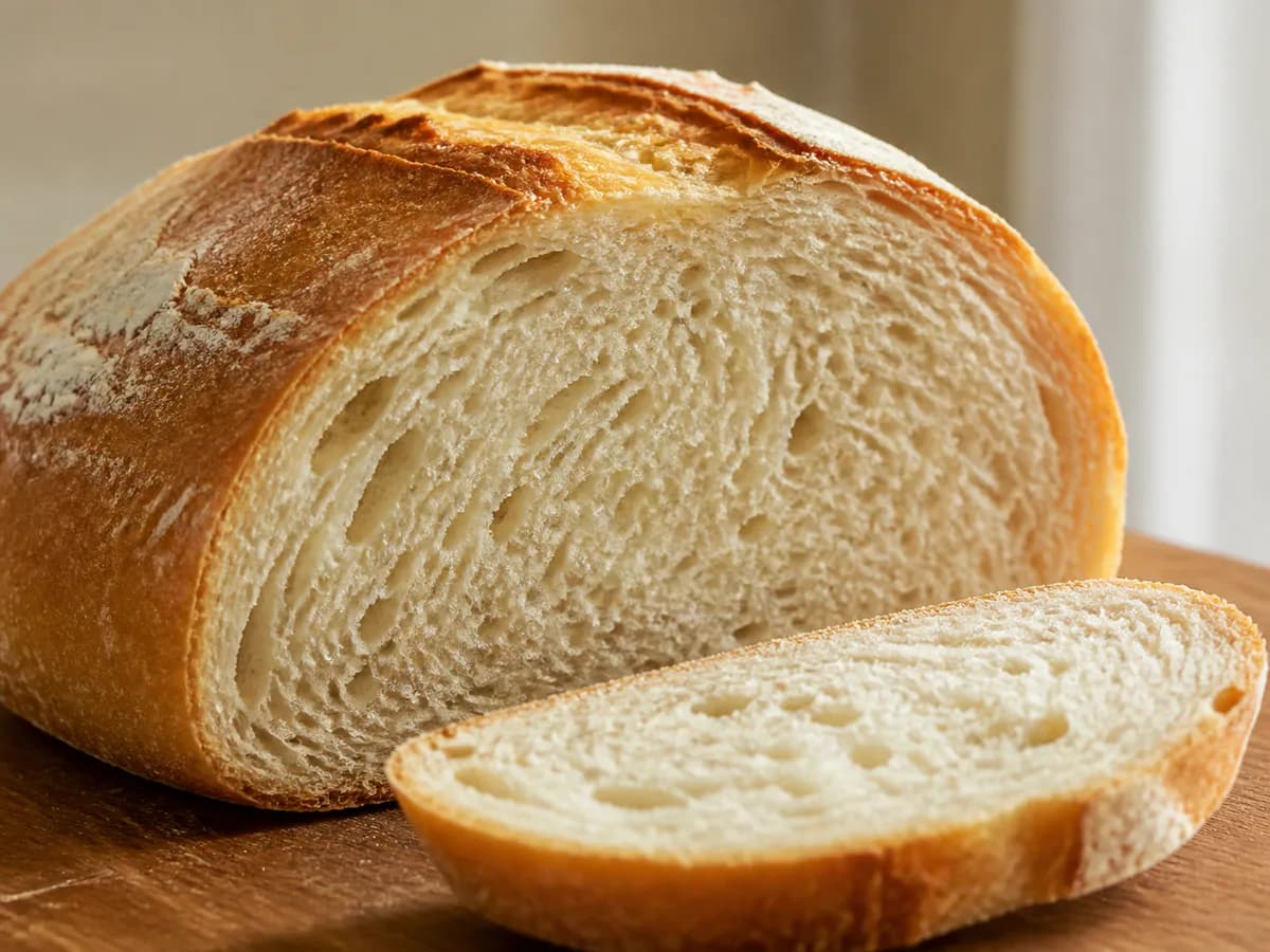 Pormenor de uma porção de Aprenda A Fazer Pão Caseiro Delicioso