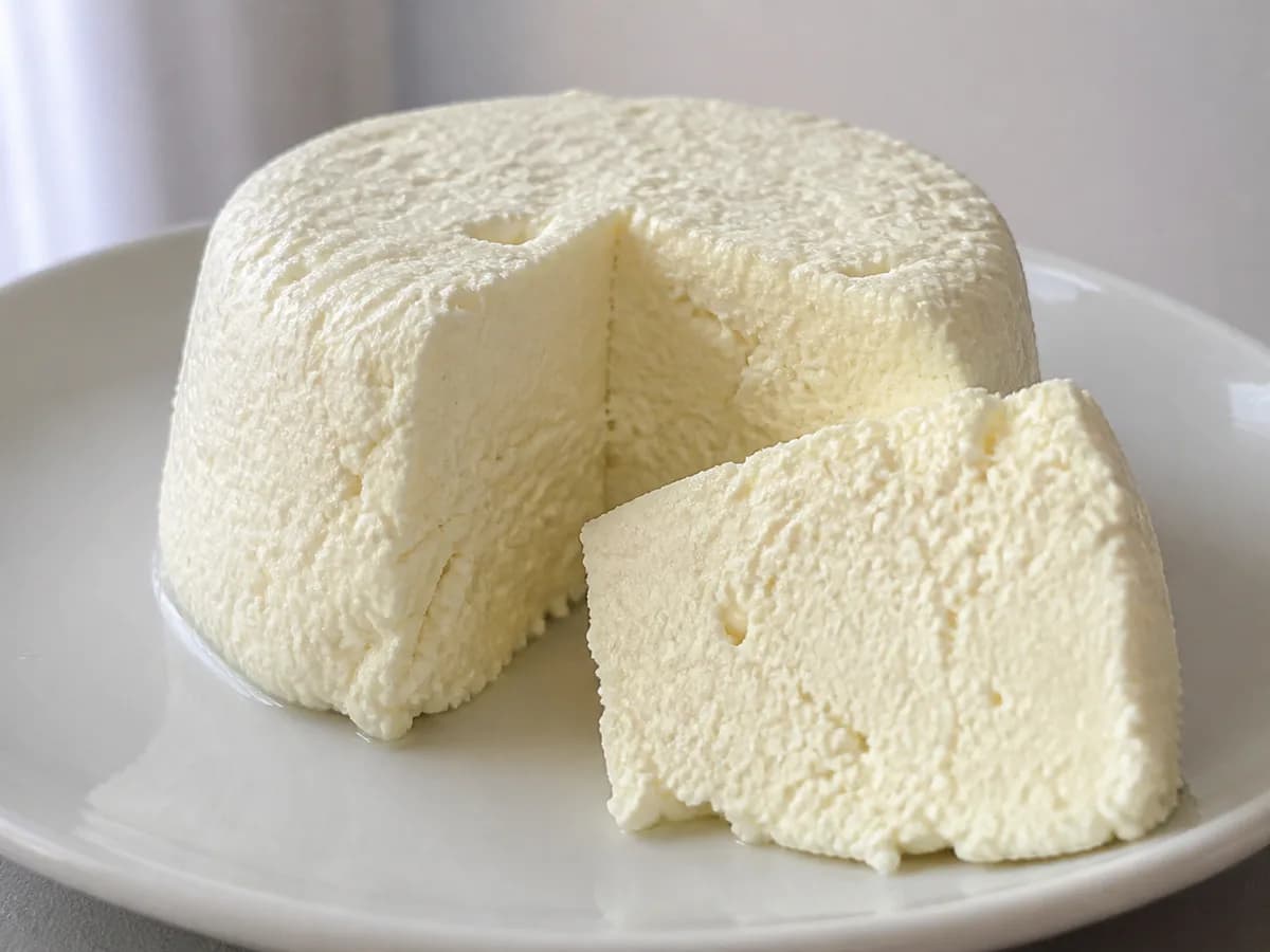 Pormenor de uma porção de Aprenda A Fazer Queijo Fresco Caseiro e Poupe Dinheiro