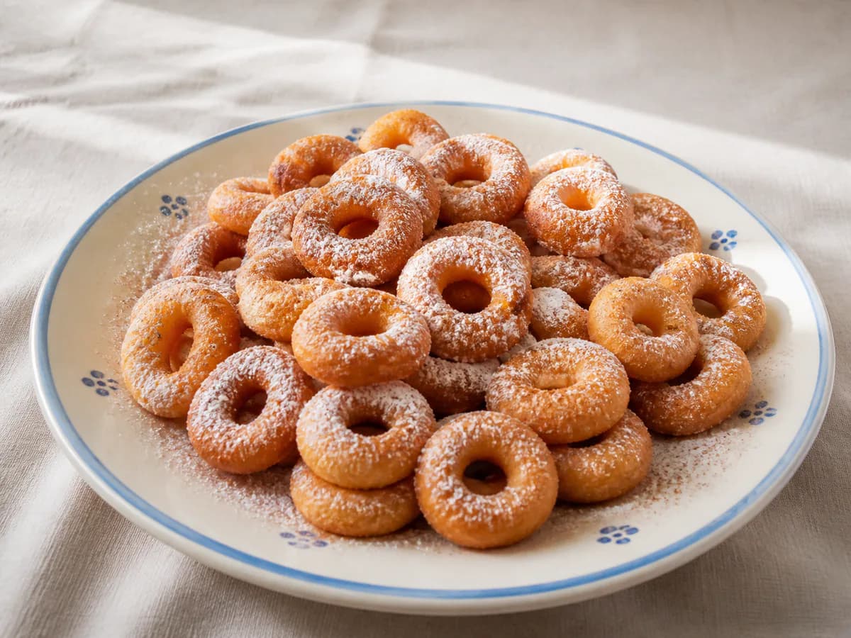 Argolinhas Fritas com Limão e Canela
