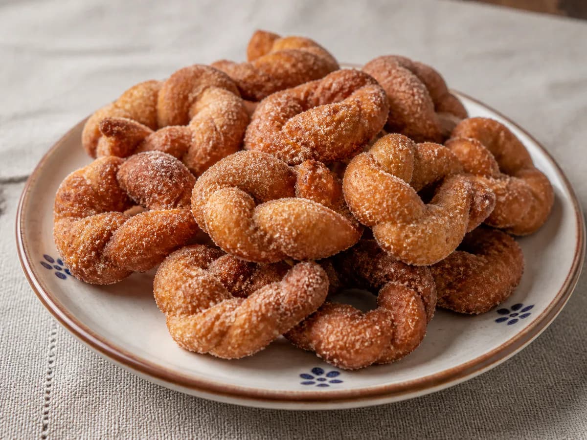 Argolinhas Fritas de Limão e Canela