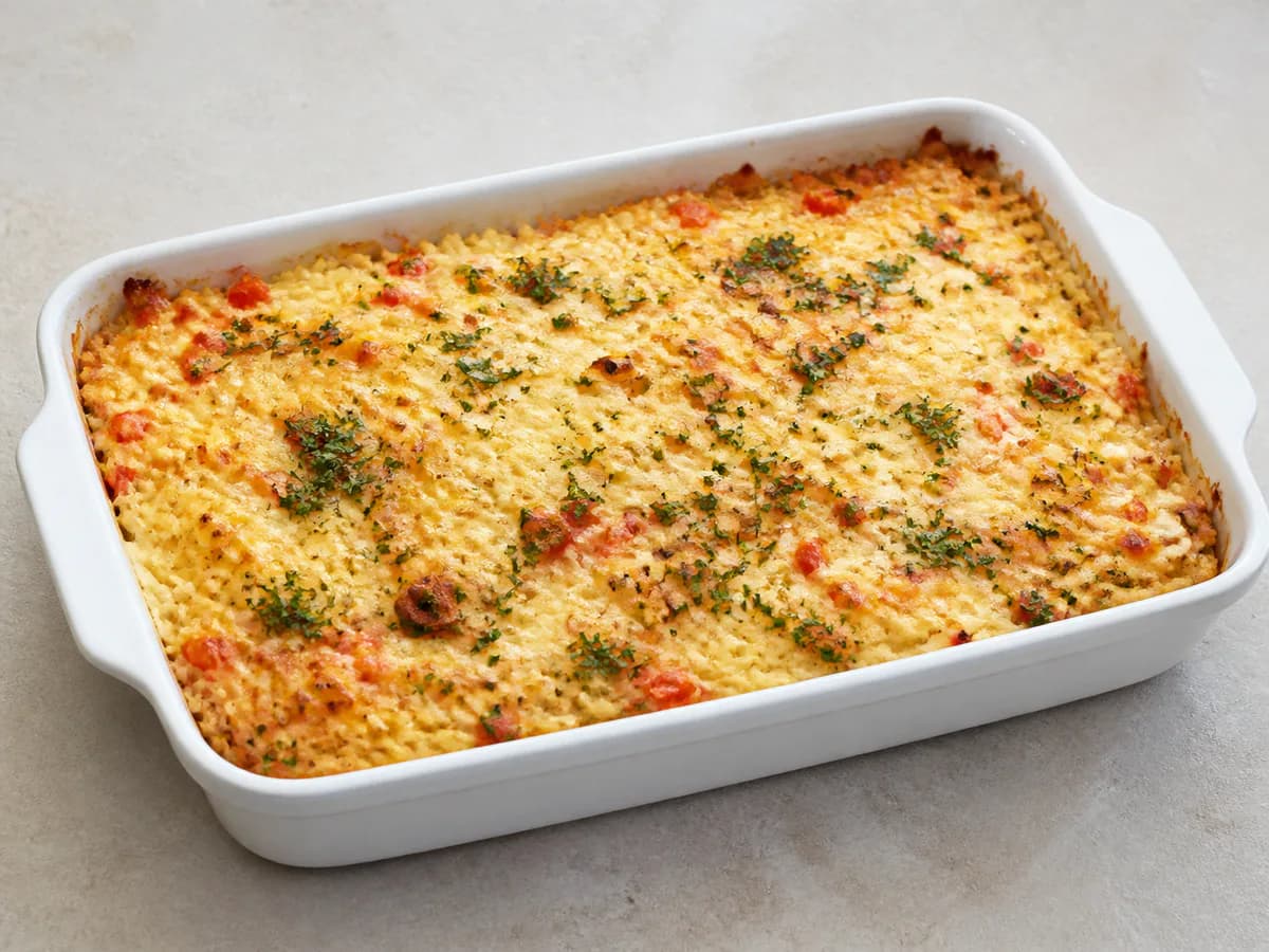Arroz de Bacalhau no Forno
