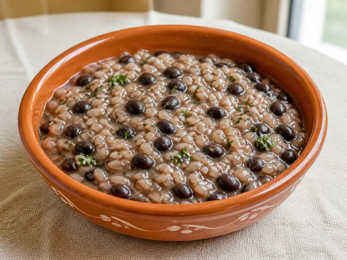 Arroz Cremoso de Feijão Preto