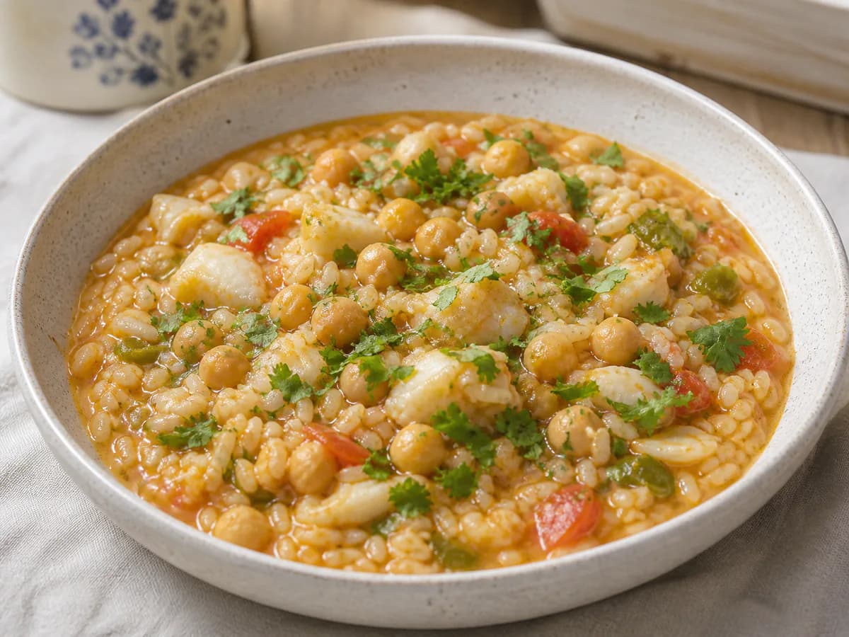 Arroz de Bacalhau com Grão