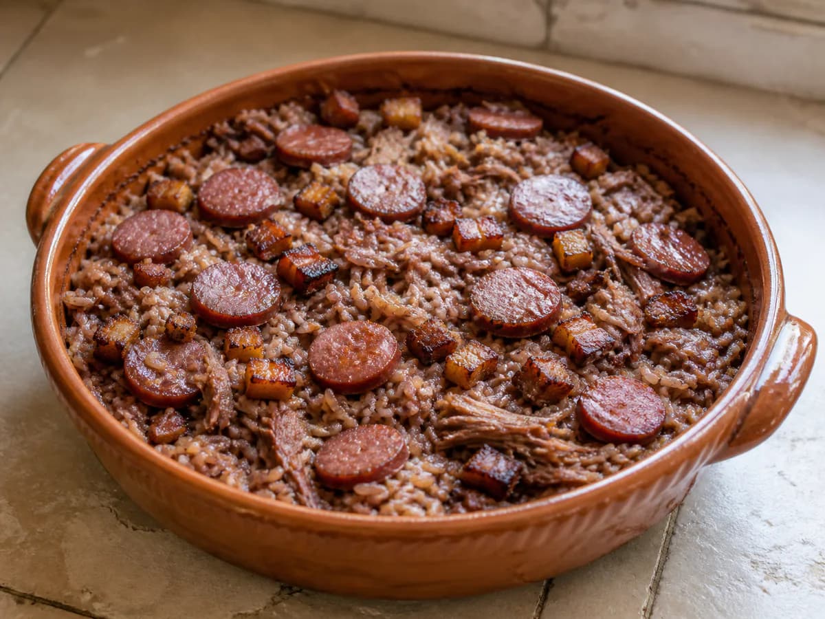 Arroz de Pato com Vinho Tinto