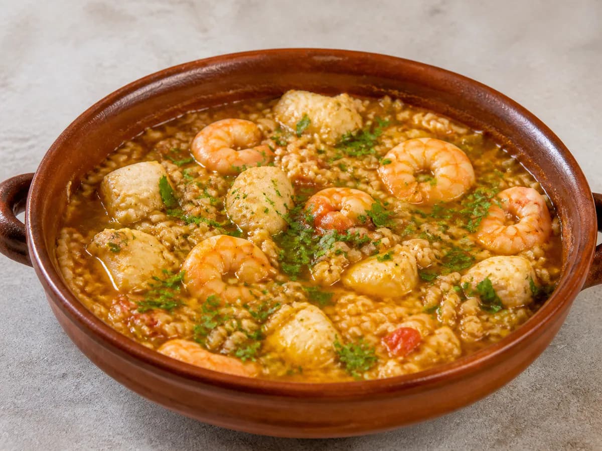 Arroz de Tamboril e Camarão