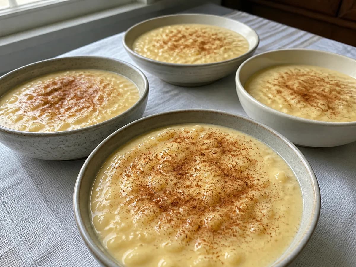 Arroz Doce Cremoso com Quatro Gemas