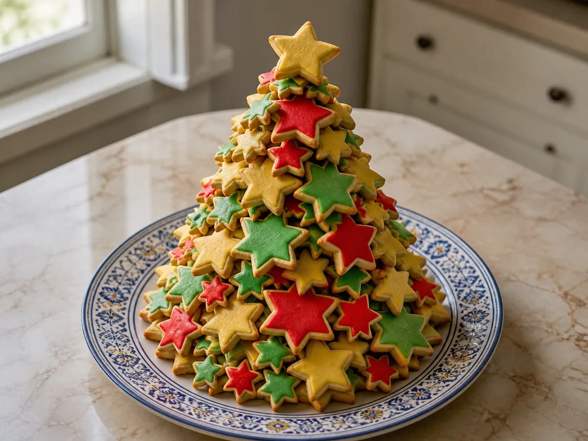 Árvore de Natal de Bolachinhas Coloridas