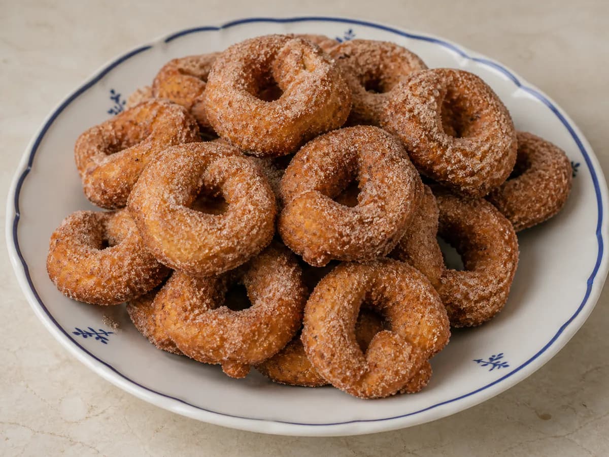 Argolinhas Fritas com Laranja e Canela
