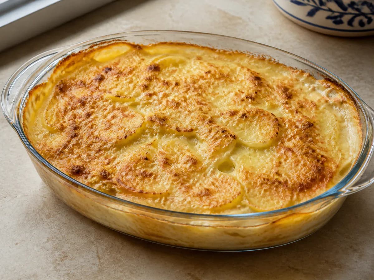 Batatas Gratinadas Cremosas à Portuguesa