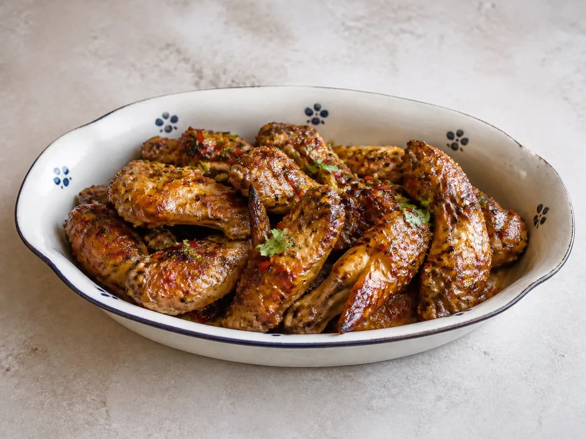 Asas de Frango Picantes com Sumo de Lima e Mel