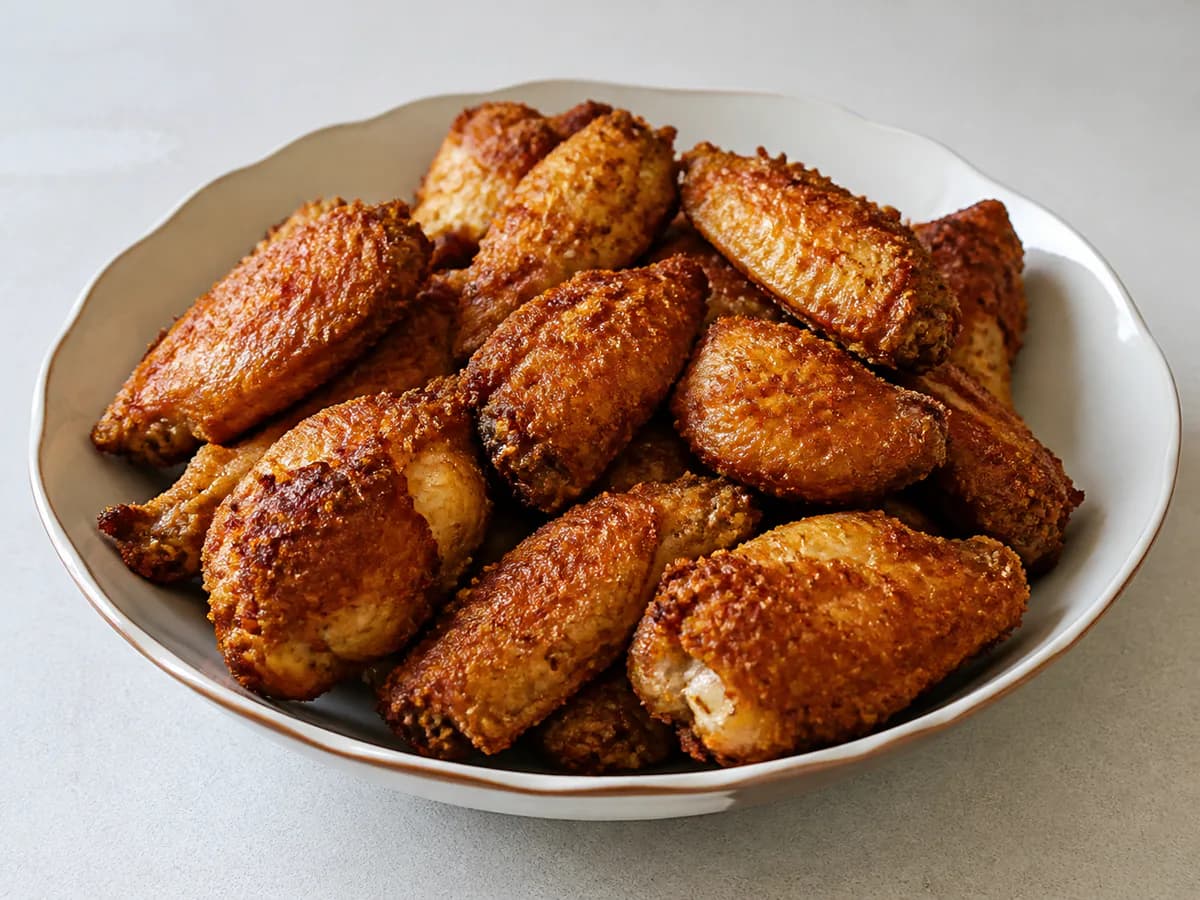 Asinhas de Galinha Empanadas e Fritas