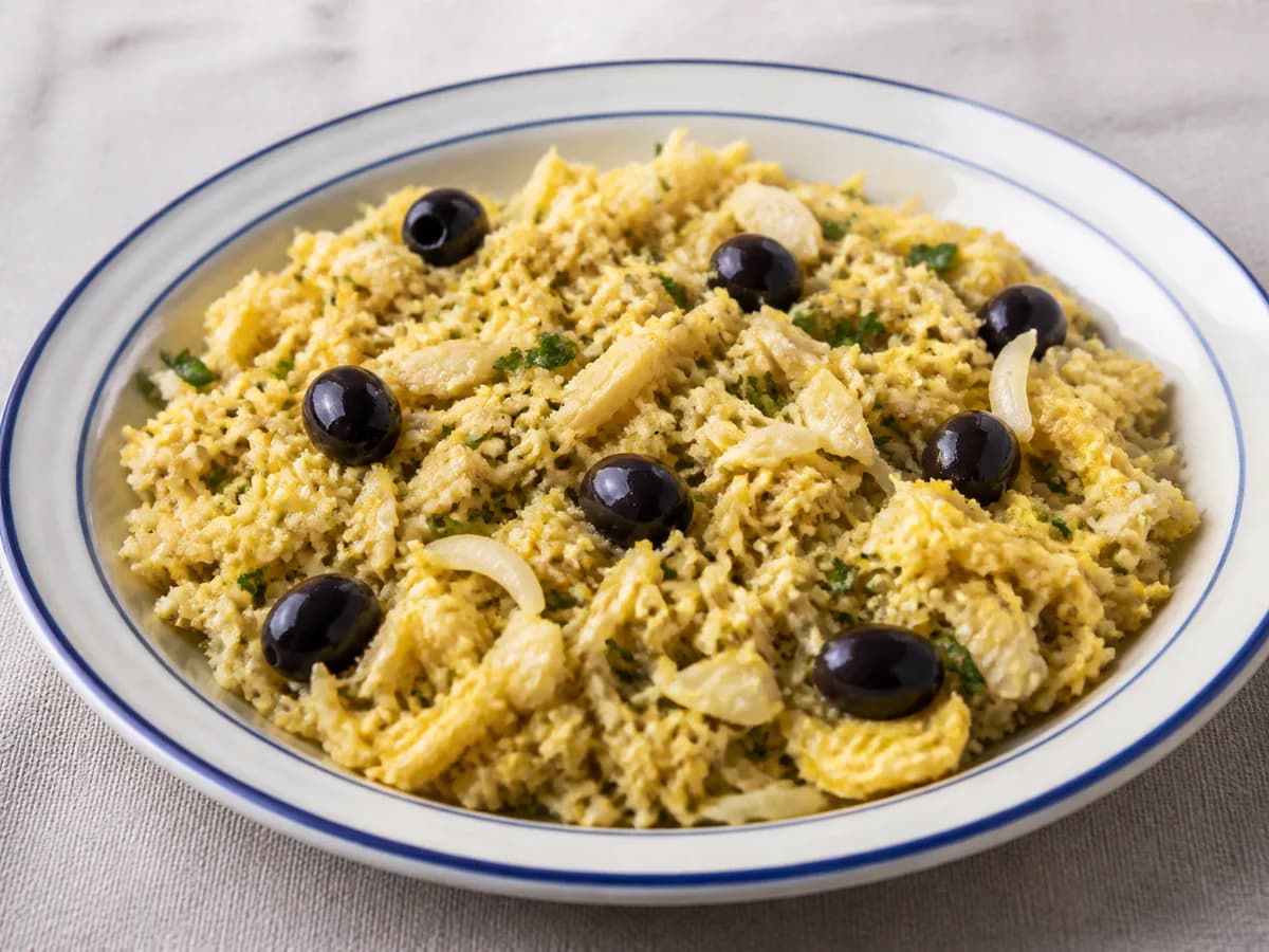 Bacalhau à Brás à Moda Antiga