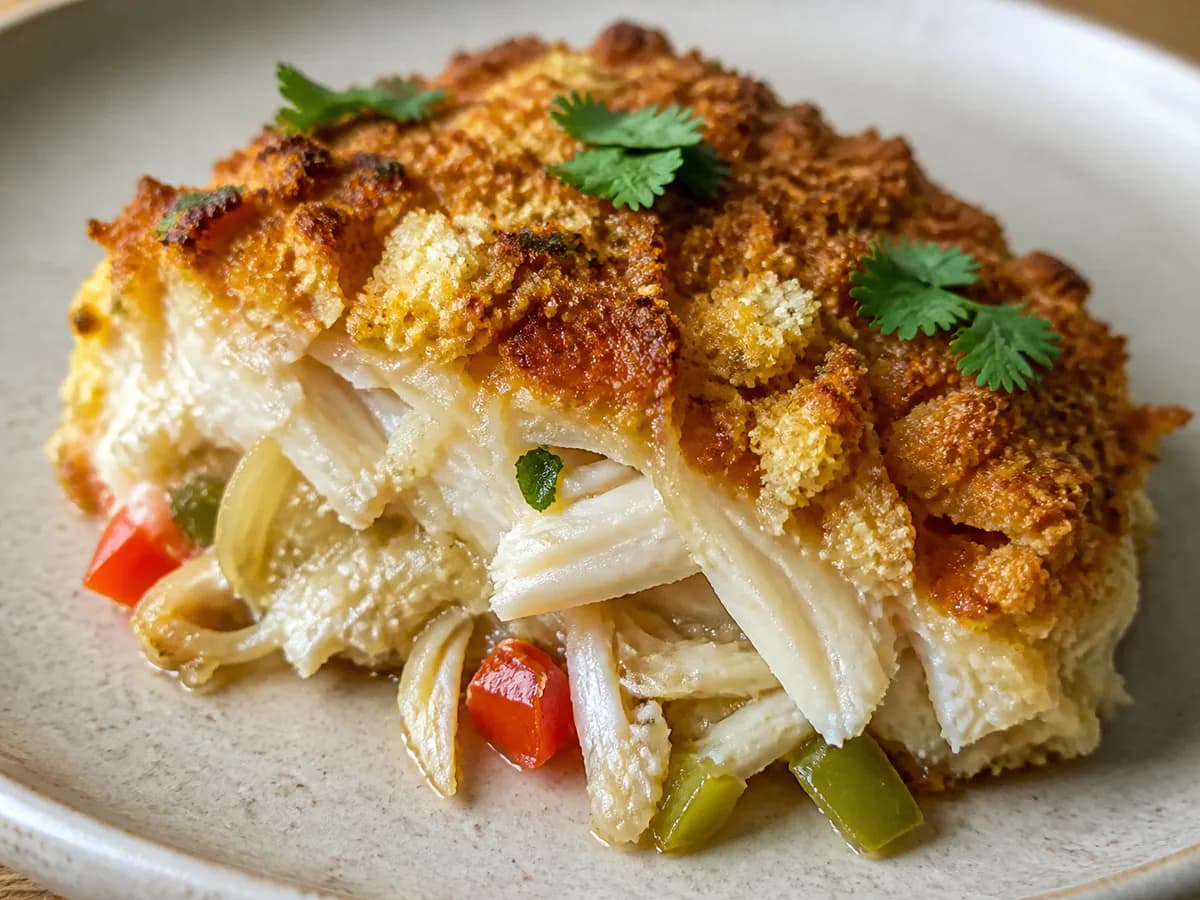 Pormenor de uma porção de Bacalhau com Broa à Minha Maneira