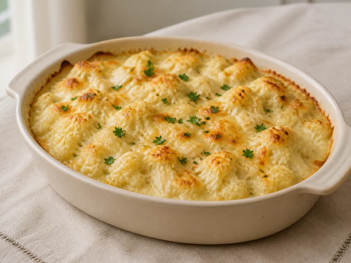 Bacalhau Cremoso com Couve-Flor