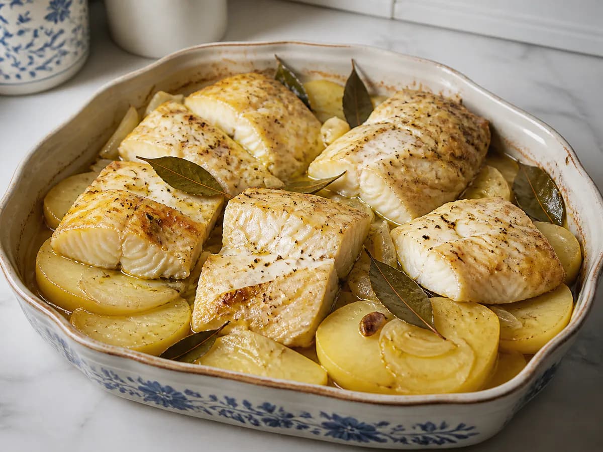 Bacalhau da Consoada com Batatas e Azeite