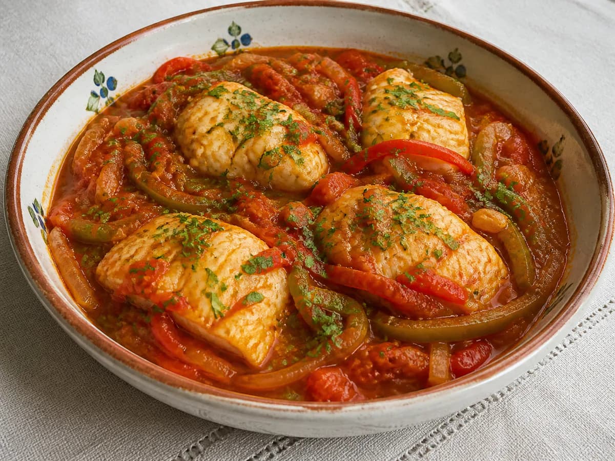 Bacalhau em Tomatada