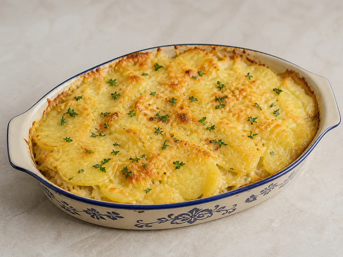 Bacalhau Gratinado à Portuguesa