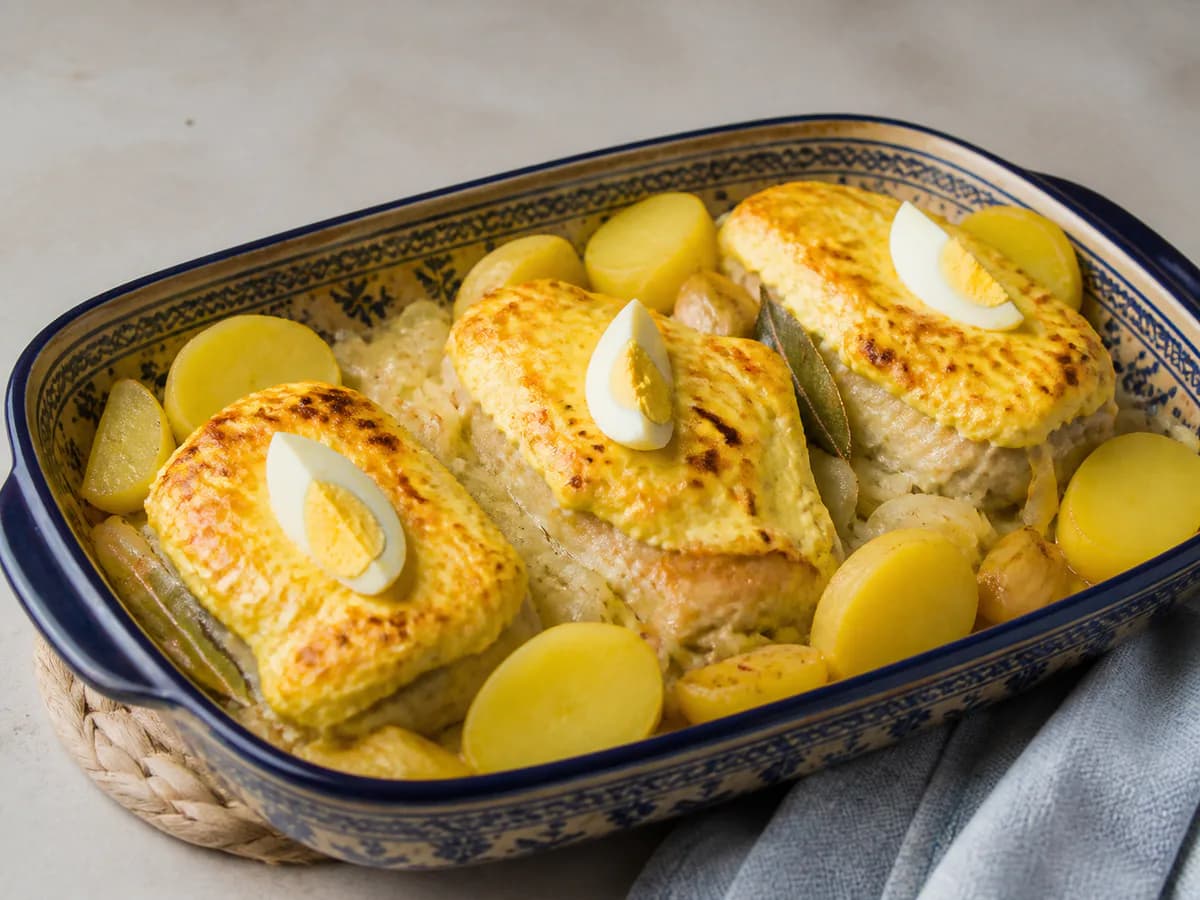 Bacalhau no Forno com Maionese