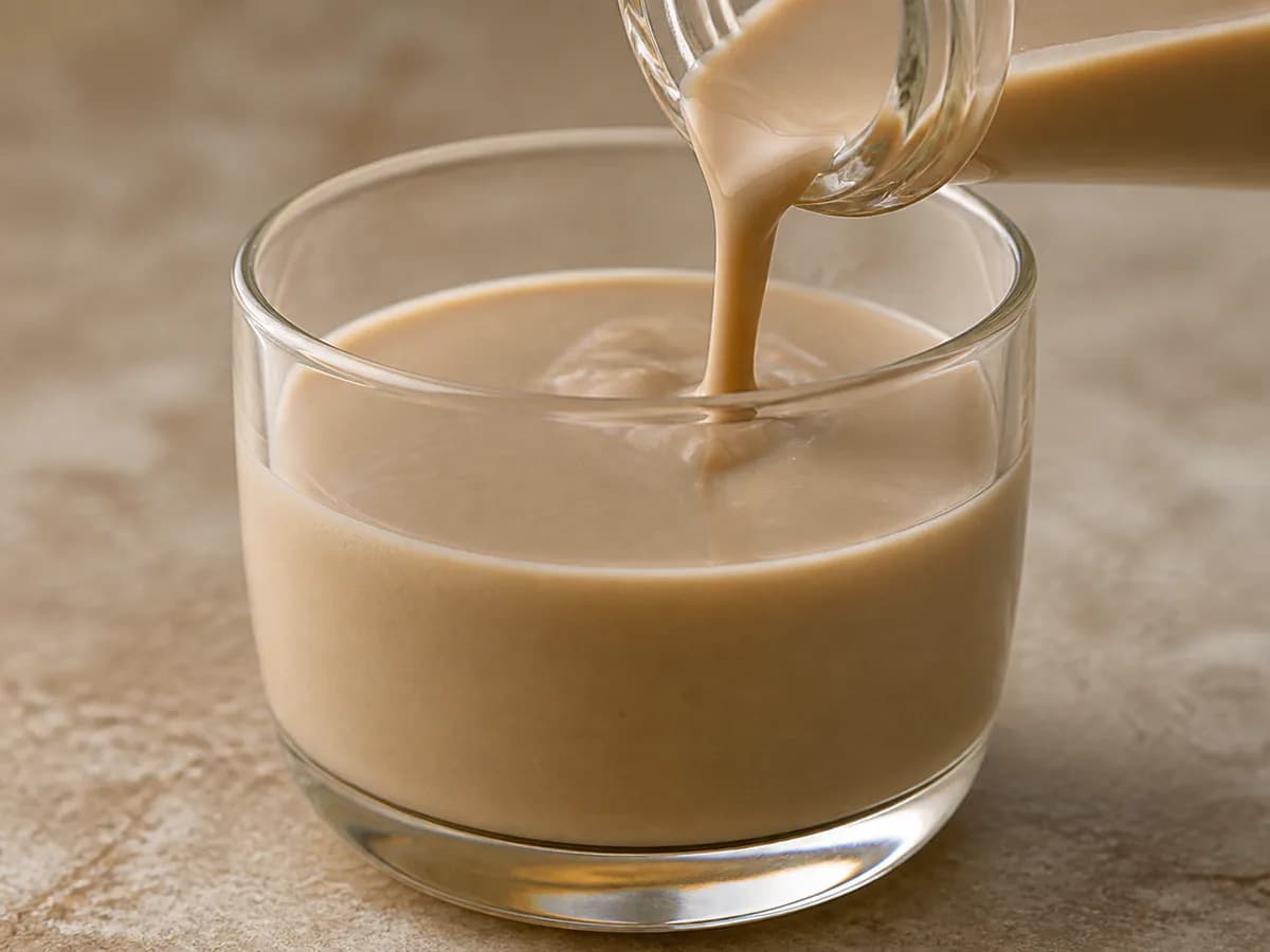 Pormenor de uma porção de Baileys Caseiro à Portuguesa (Bimby)
