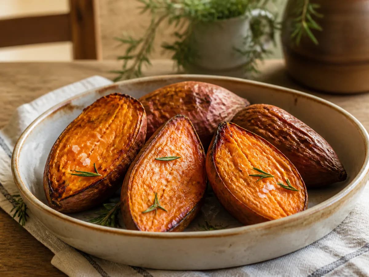 Batata Doce Assada No Forno