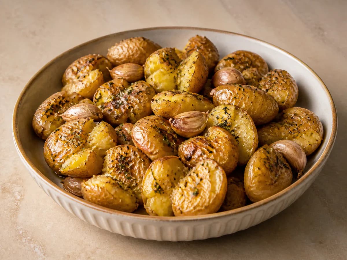 Batatas a Murro na Actifry